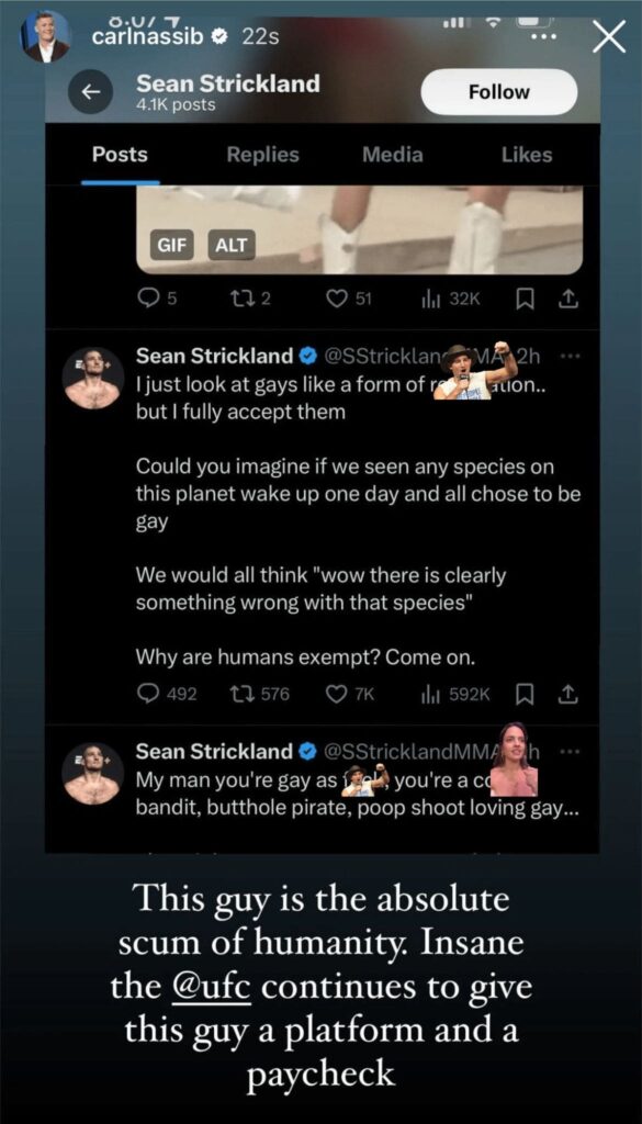 Strickland Faces Cancelling Callouts After Homophobic Remarks